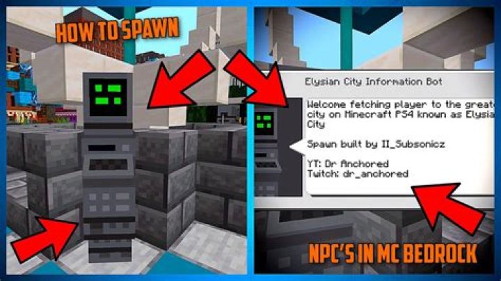 How do you spawn a npc in minecraft
