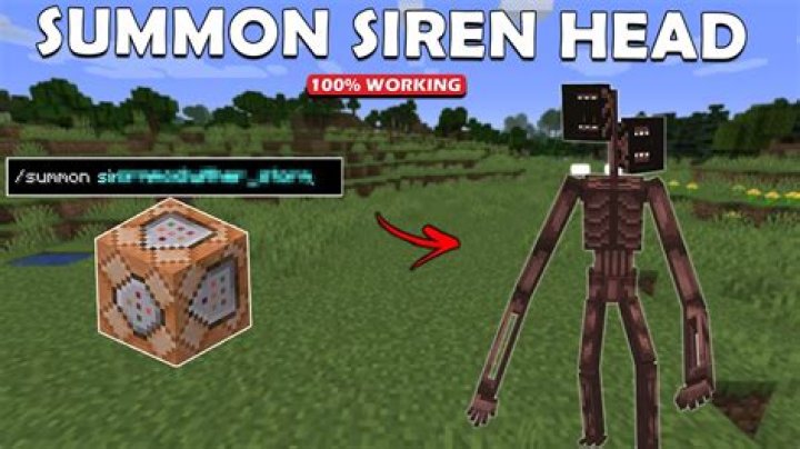 How do you summon siren head in minecraft