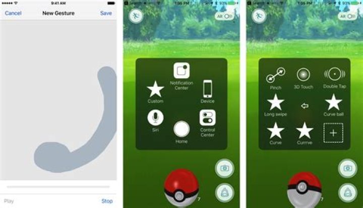 How do you throw a curveball in pokemon go