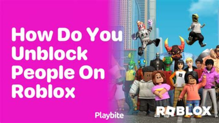 How do you unblock people on roblox