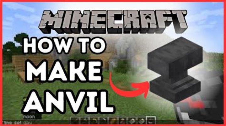 How do you use a anvil in minecraft