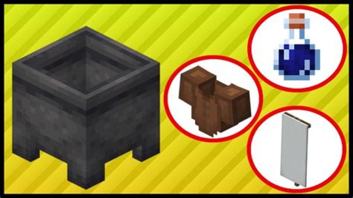 How do you use a cauldron in minecraft