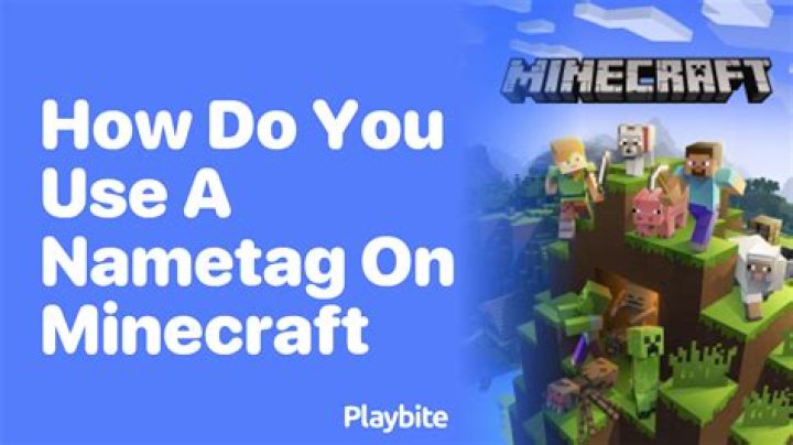 How do you use a nametag in minecraft