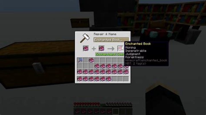How do you use an anvil in minecraft