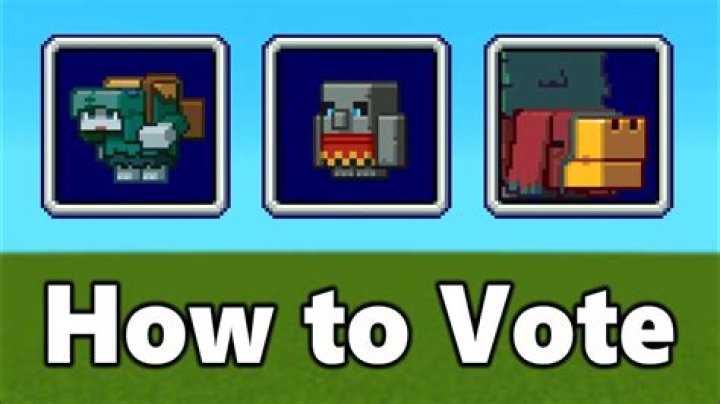 How do you vote for a minecraft mob