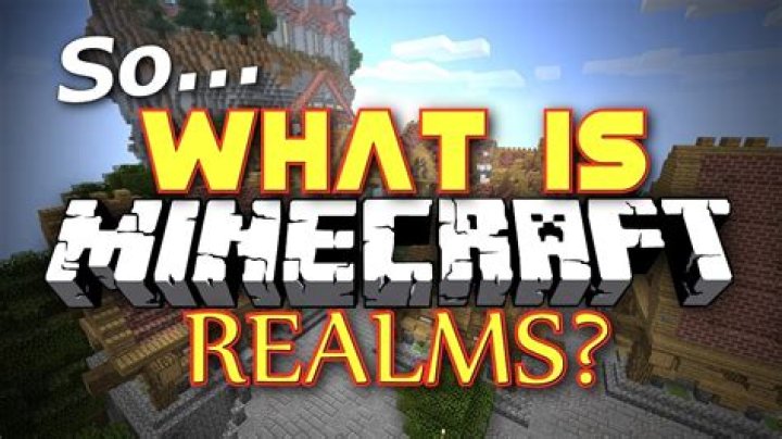 How does minecraft realms work