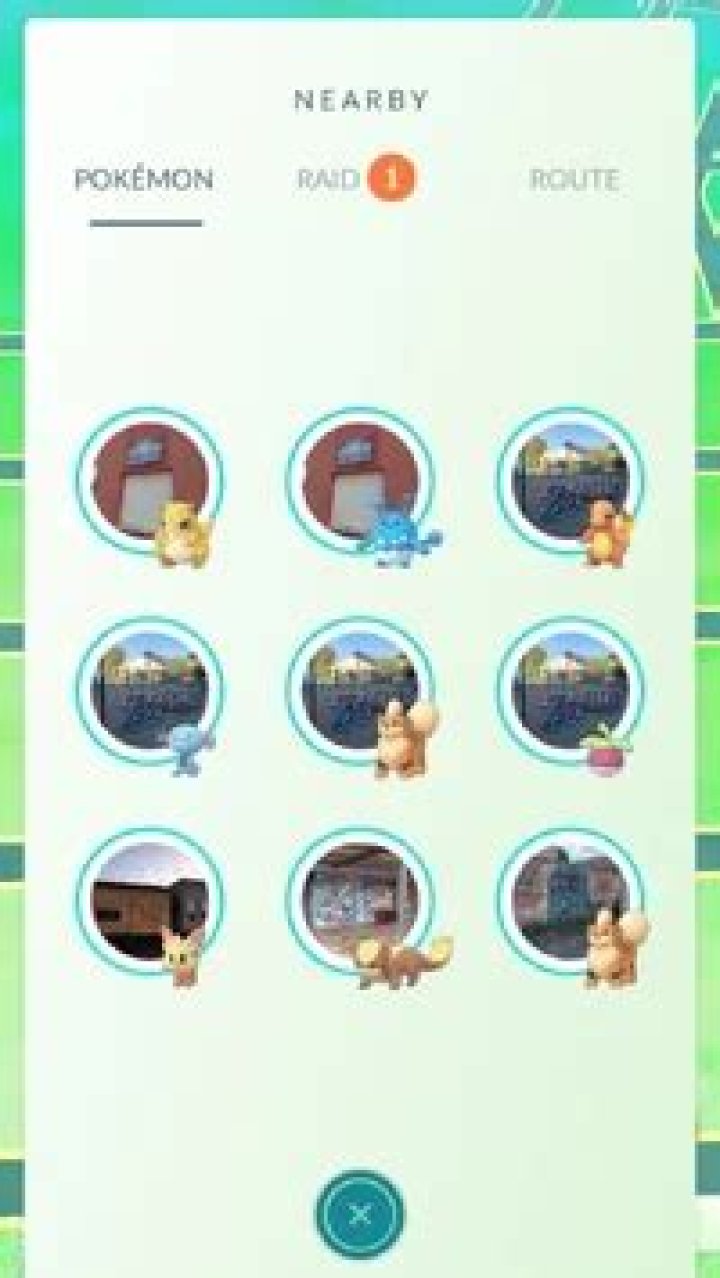 How does pokemon go nearby work