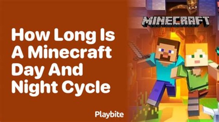 How long is a minecraft day night cycle