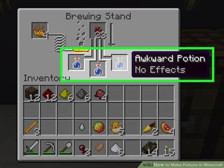 How make potions in minecraft