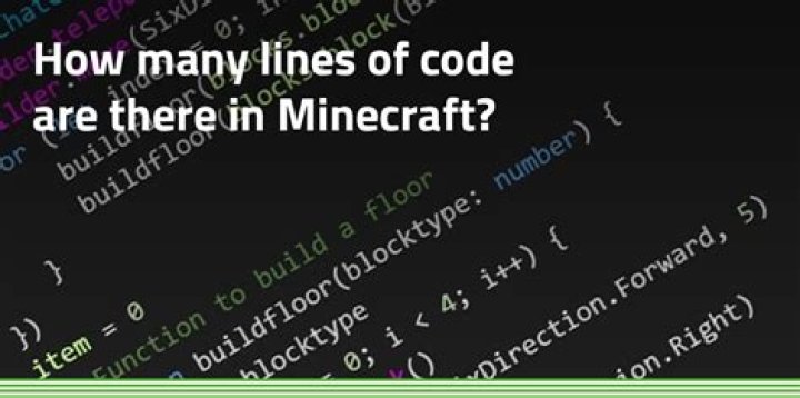 How many lines of code are in minecraft