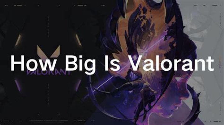 How much does valorant take up