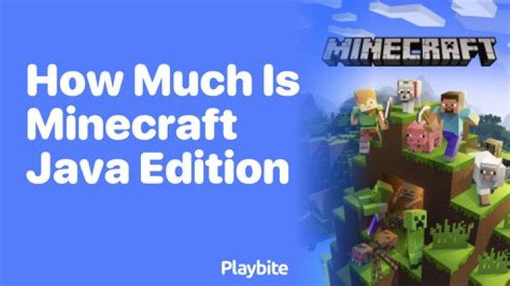 How much is minecraft java