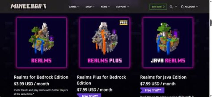 How much is minecraft realms