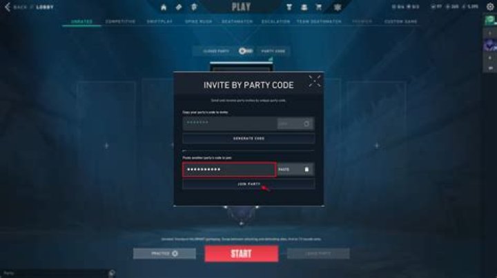 How to accept party invite valorant