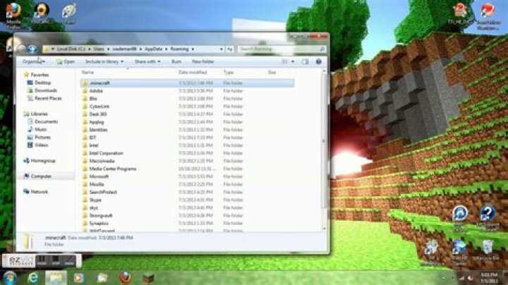 How to access .minecraft