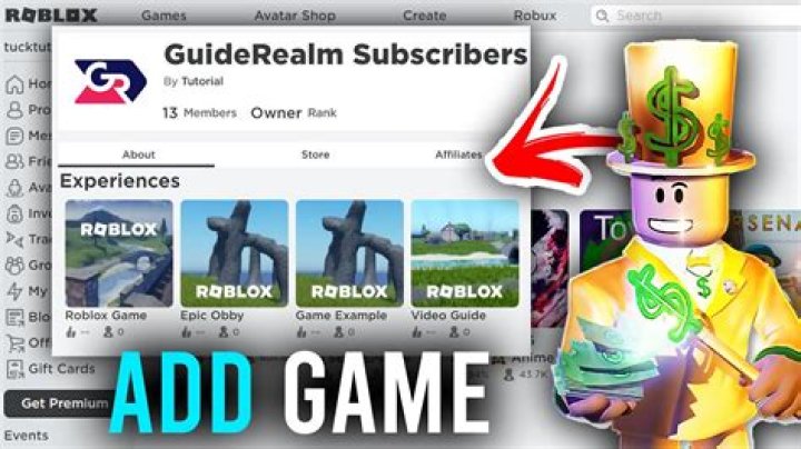 How to add a game to a group on roblox