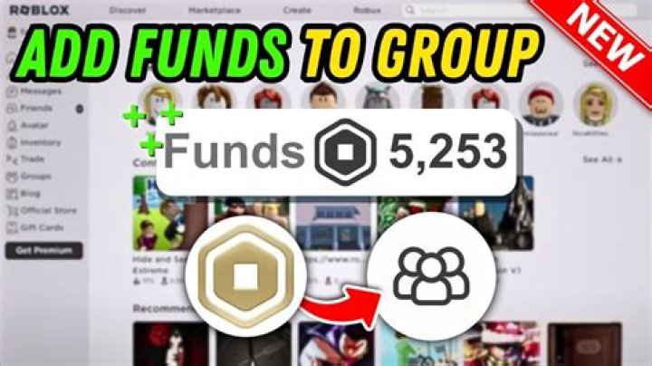 How to add group funds on roblox without premium