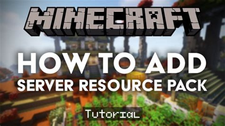 How to add resource packs to minecraft server