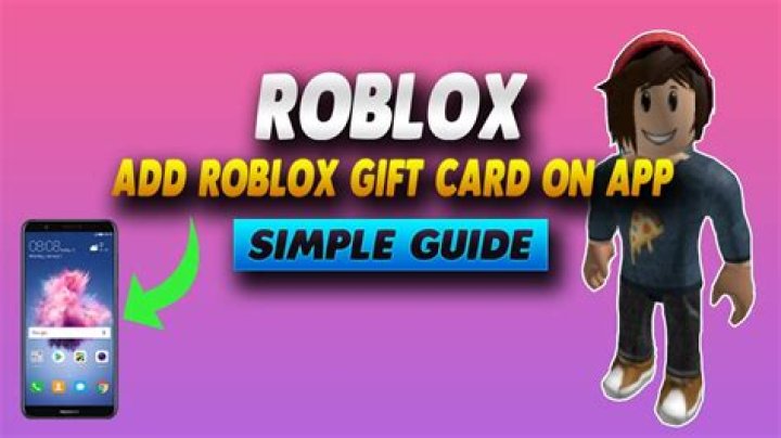 How to add roblox gift card to app