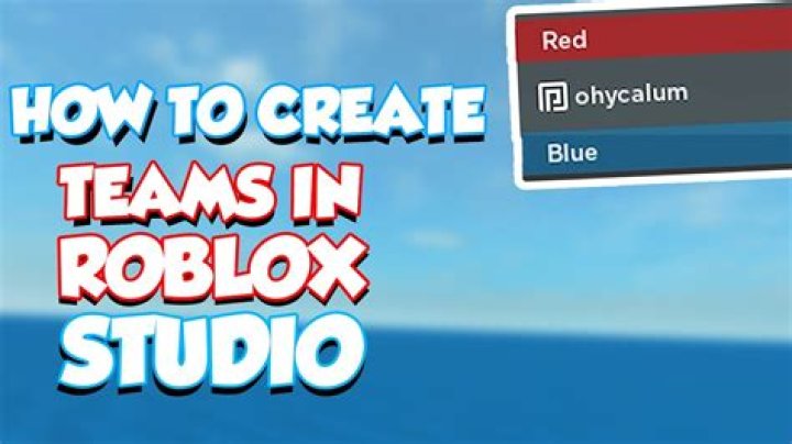 How to add teams in roblox studio 2020
