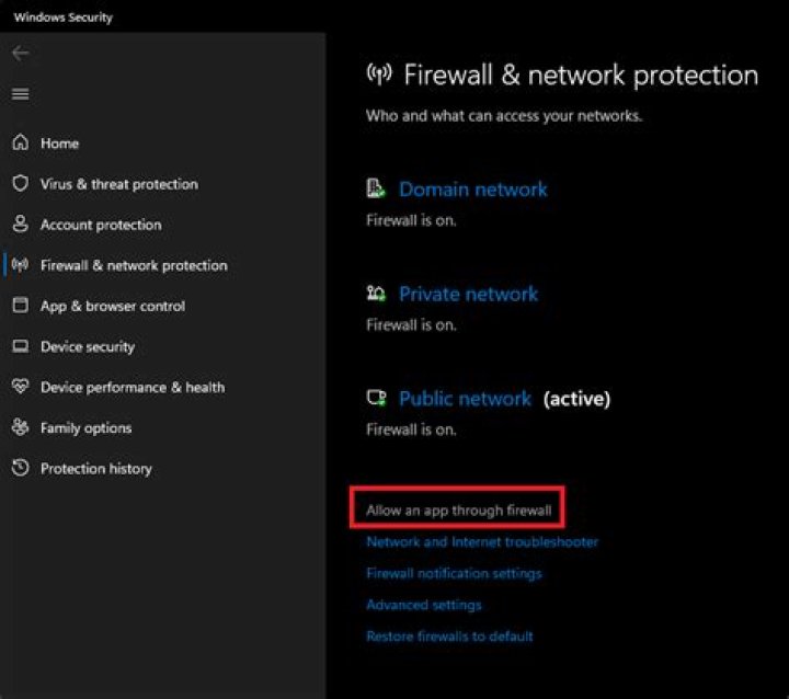 How to allow minecraft through firewall