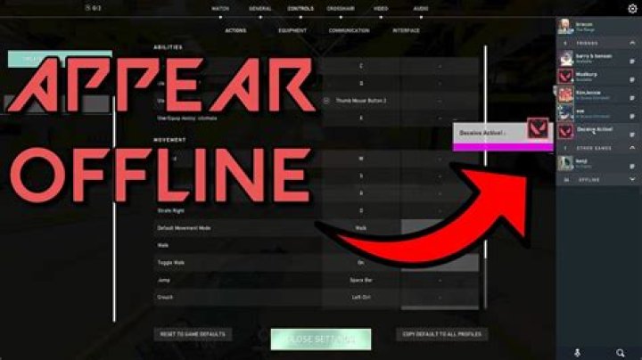 How to appear offline valorant