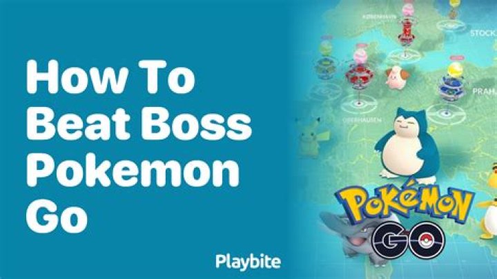 How to beat boss pokemon go