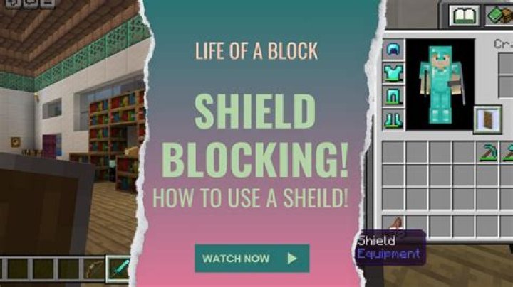 How to block with a shield in minecraft