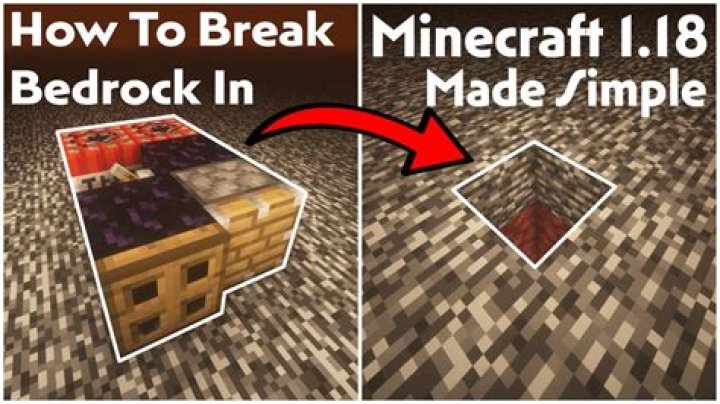 How to break minecraft bedrock