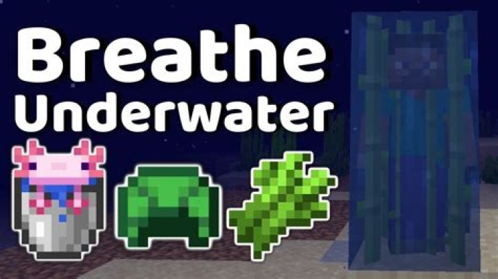 How to breath underwater in minecraft