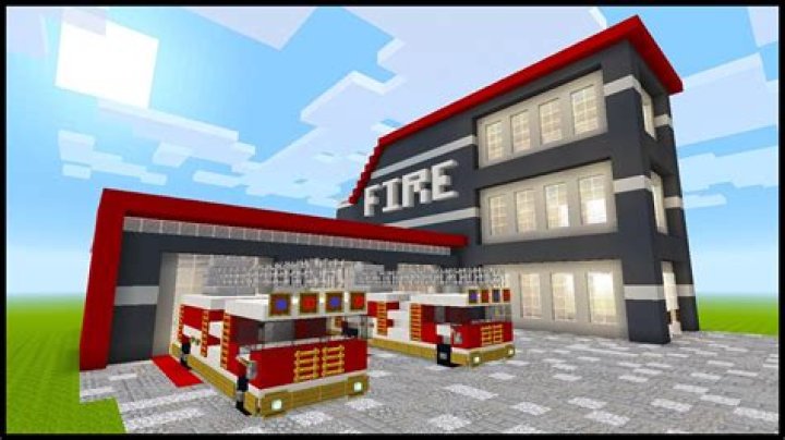How to build a fire station in minecraft