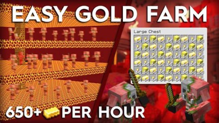 How to build a gold farm in minecraft