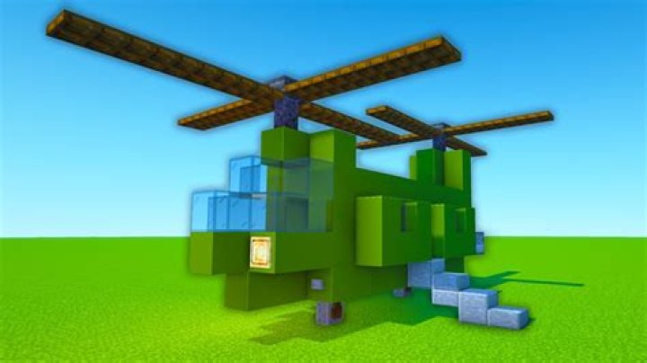 How to build a helicopter in minecraft pe