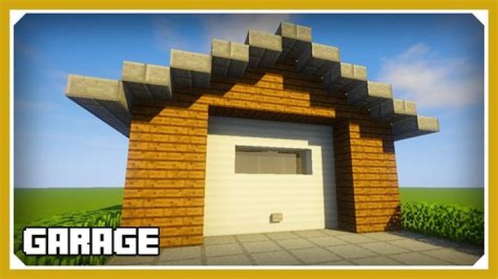 How to build a working garage in minecraft