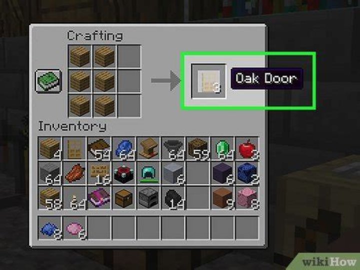 How to build door in minecraft