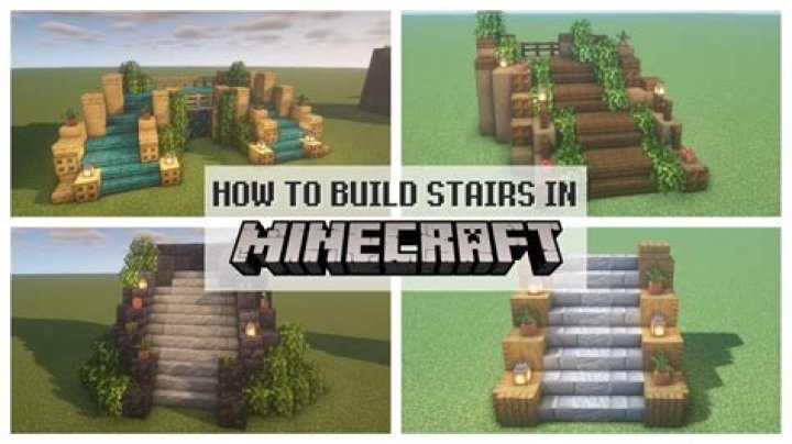 How to build stairs in minecraft