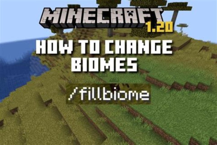 How to change biomes in minecraft