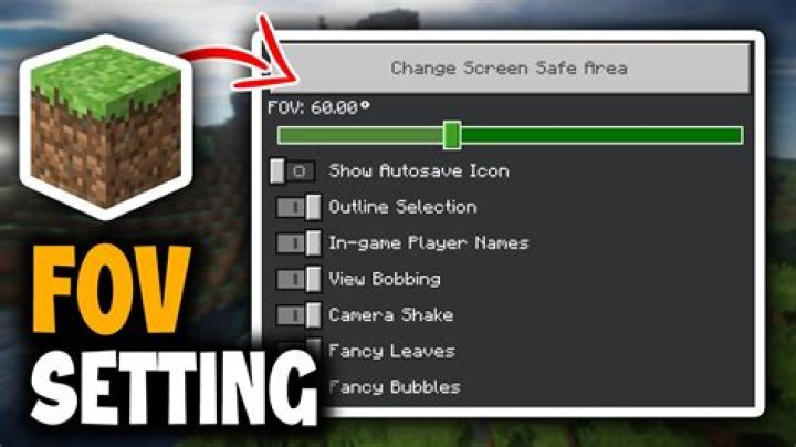 How to change fov minecraft