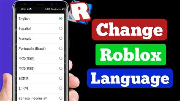 How to change language in roblox