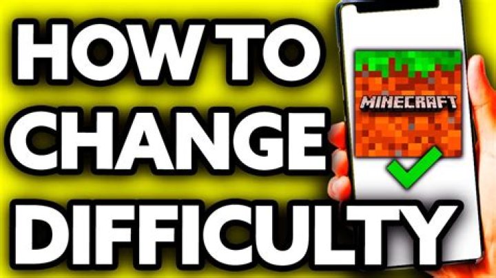How to change minecraft difficulty