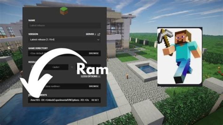 How to change minecraft ram