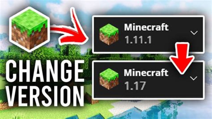 How to change minecraft version on windows 10