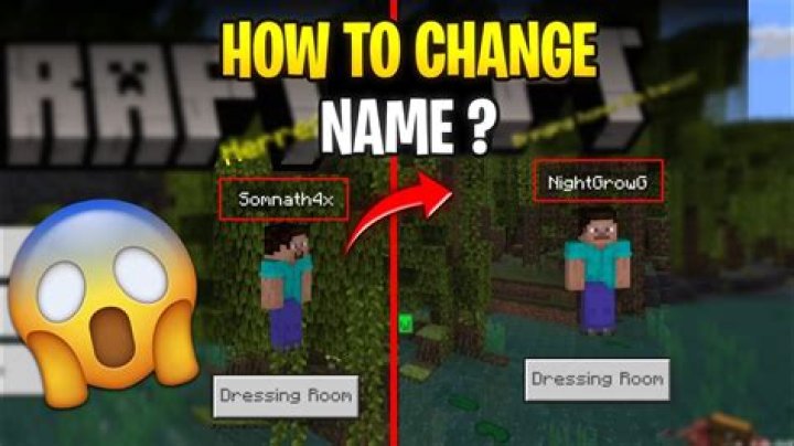 How to change name minecraft