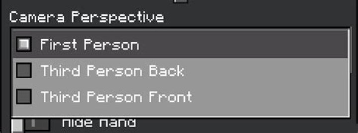 How to change perspective in minecraft