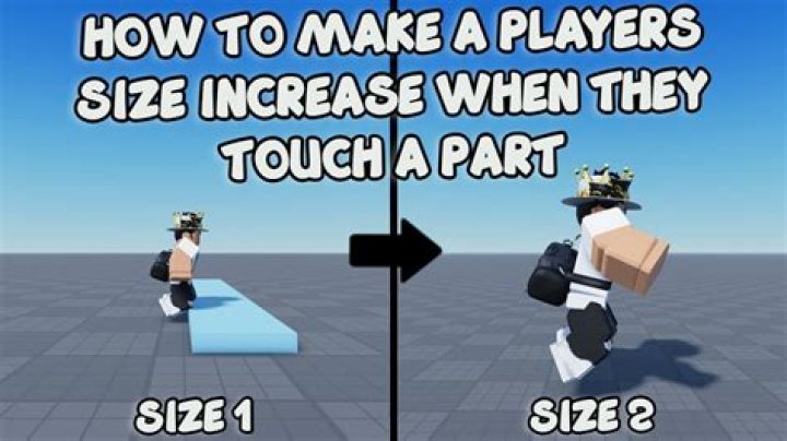 How to change player size in roblox studio