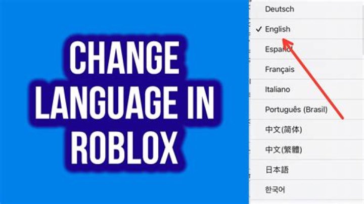 How to change roblox language