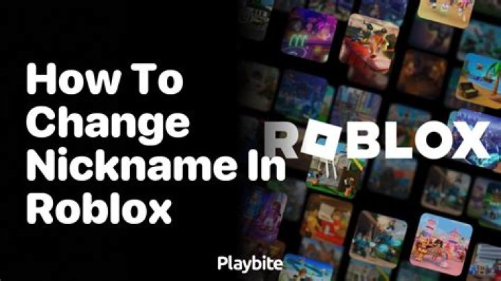 How to change roblox nickname