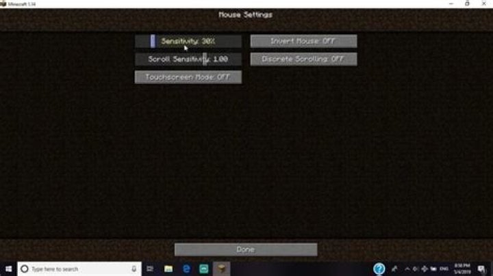 How to change sensitivity on minecraft