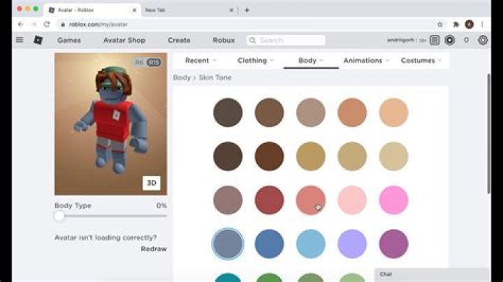 How to change skin tone in roblox