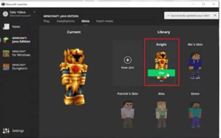 How to change skins minecraft